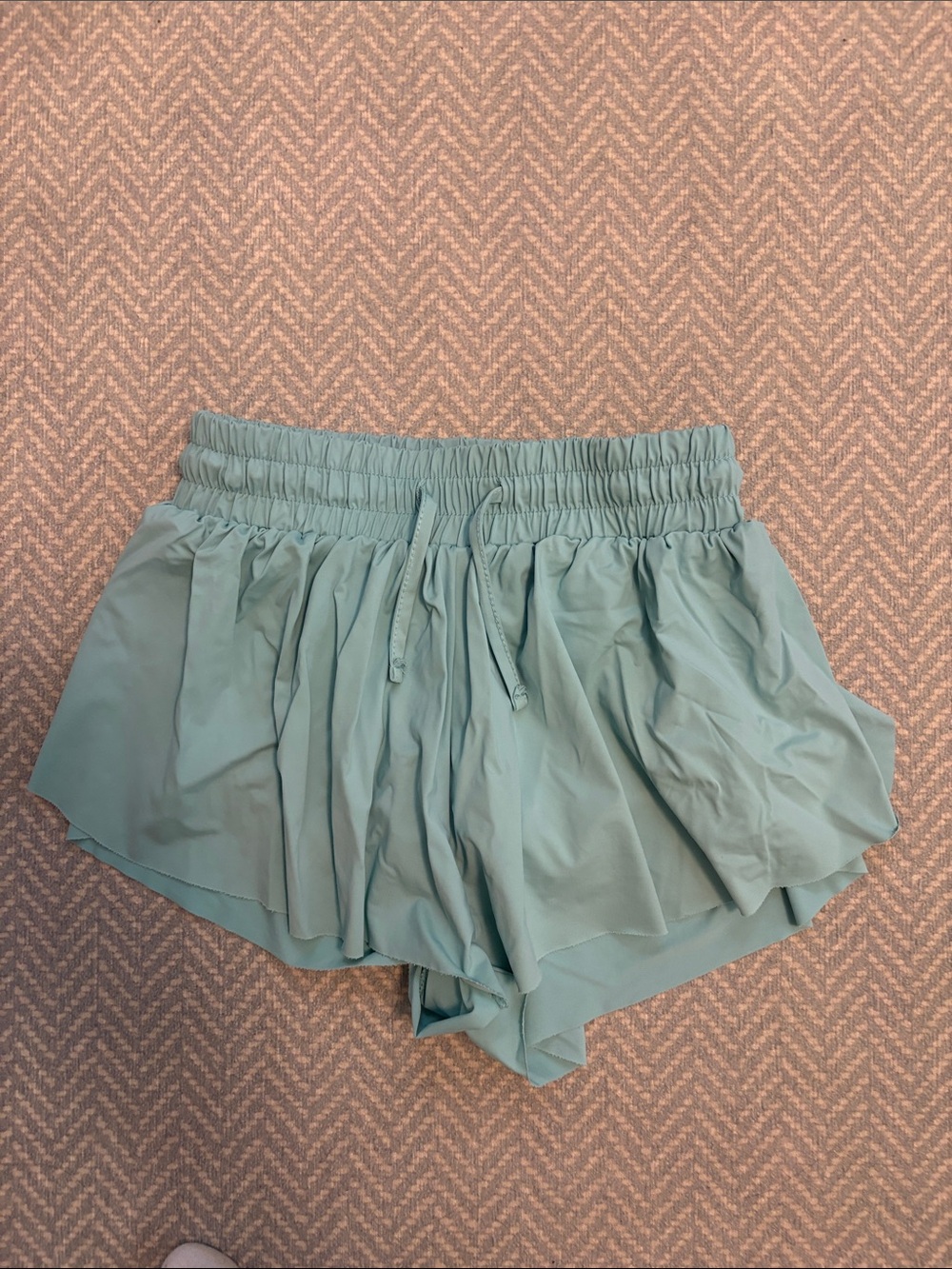 Girls Seafoam Butterfly Shorts